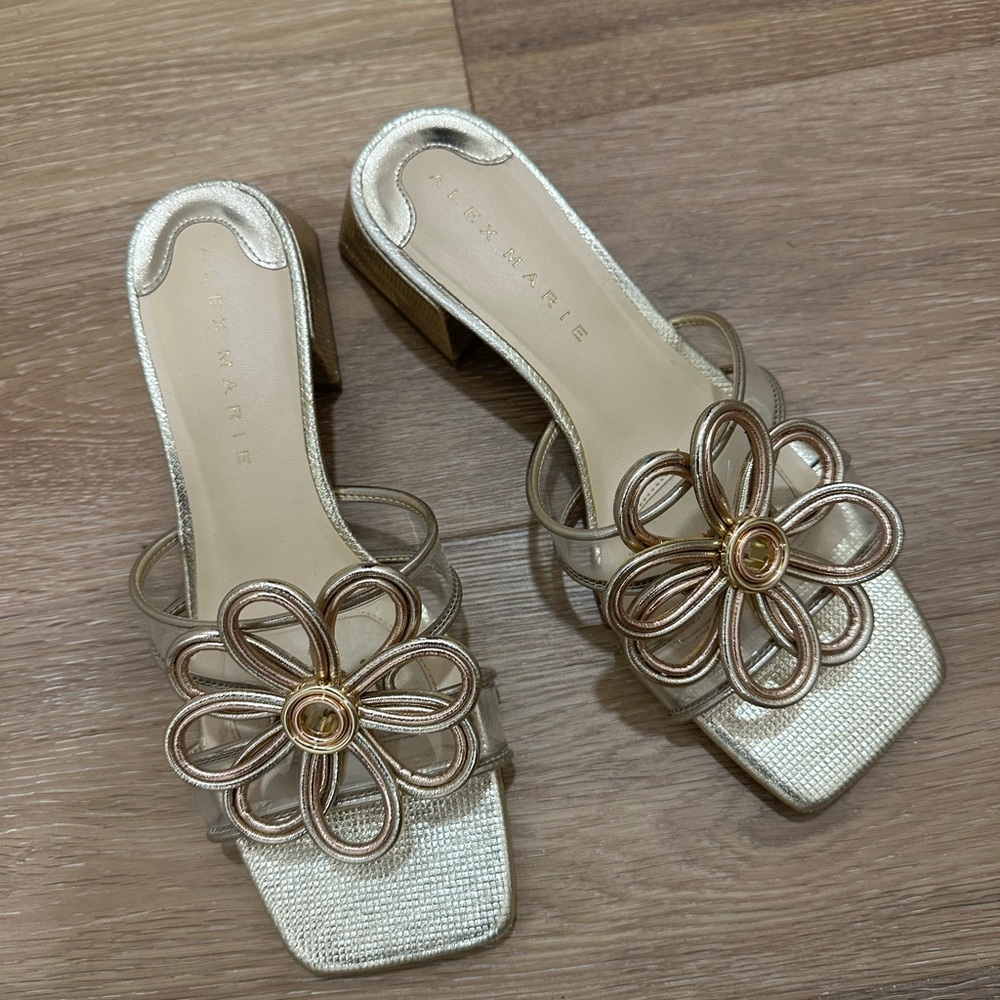 Alex Marie Gold Mules
